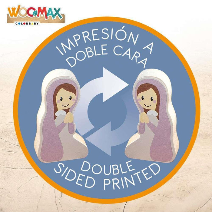 Woomax Mala com Presépio Belém em Madeira 15 Peças