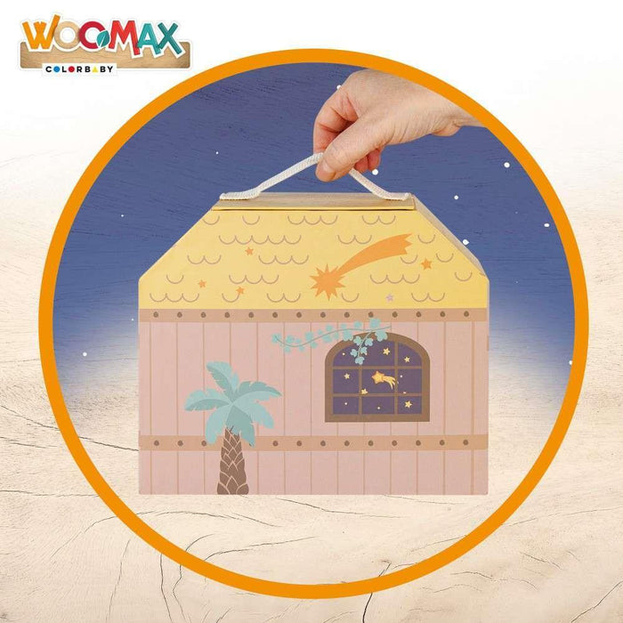 Woomax Mala com Presépio Belém em Madeira 15 Peças