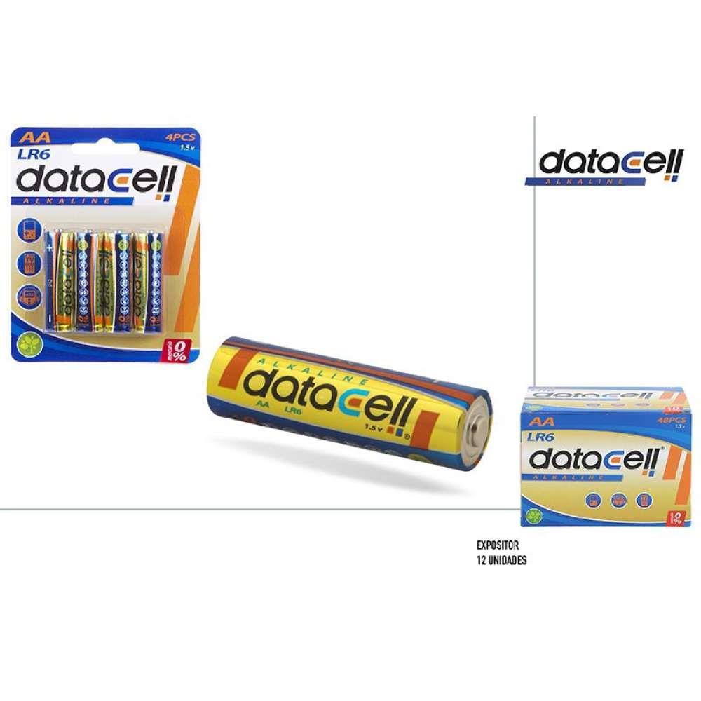Pack of 4 Alkaline LR6 AA Batteries