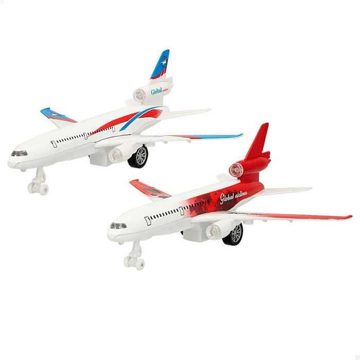 Avión de metal con sonido y luz 1:320