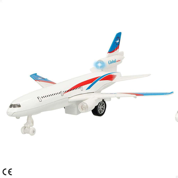 Avión de metal con sonido y luz 1:320