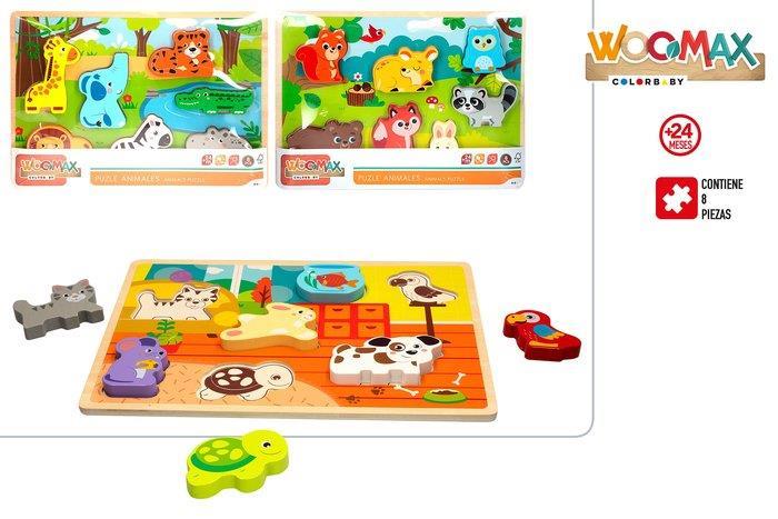 Wooden Animal Shapes Puzzle