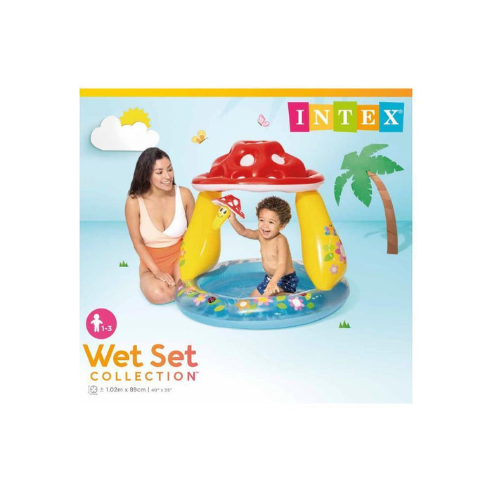Piscina Insuflável Intex Cogumelo com Toldo 102x89cm