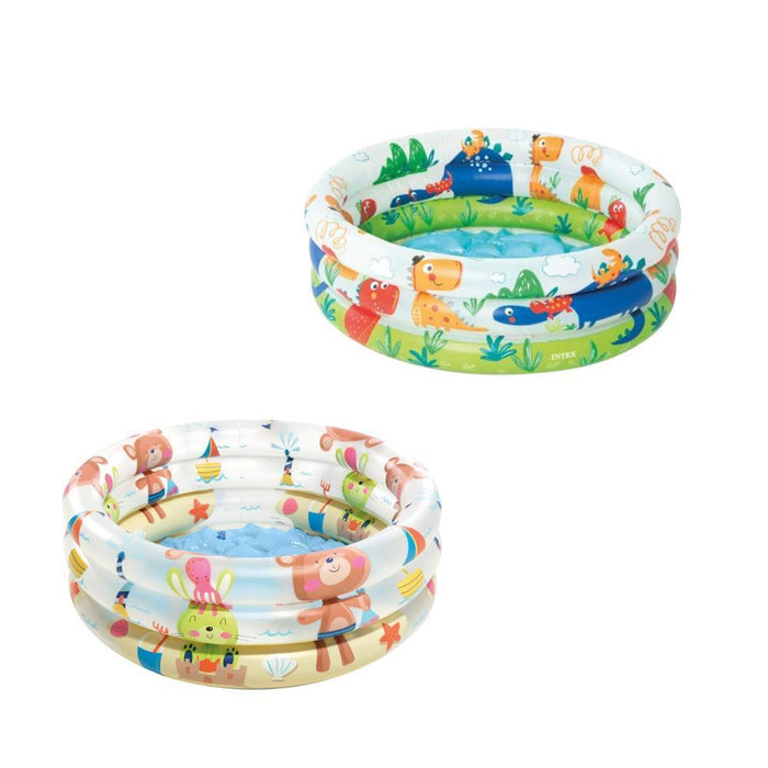 Piscina hinchable Intex con 3 flotadores de animales, 61x22cm