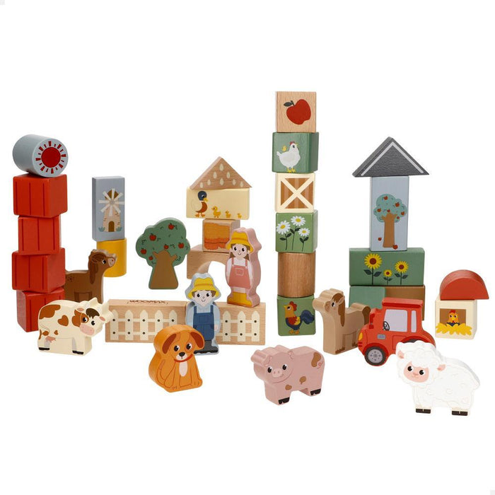 36 Blocos e Animais da Quinta em Madeira