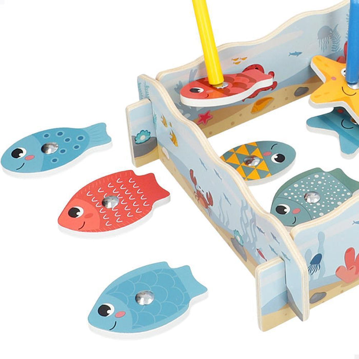 Jogo de Pesca Magnético em Madeira