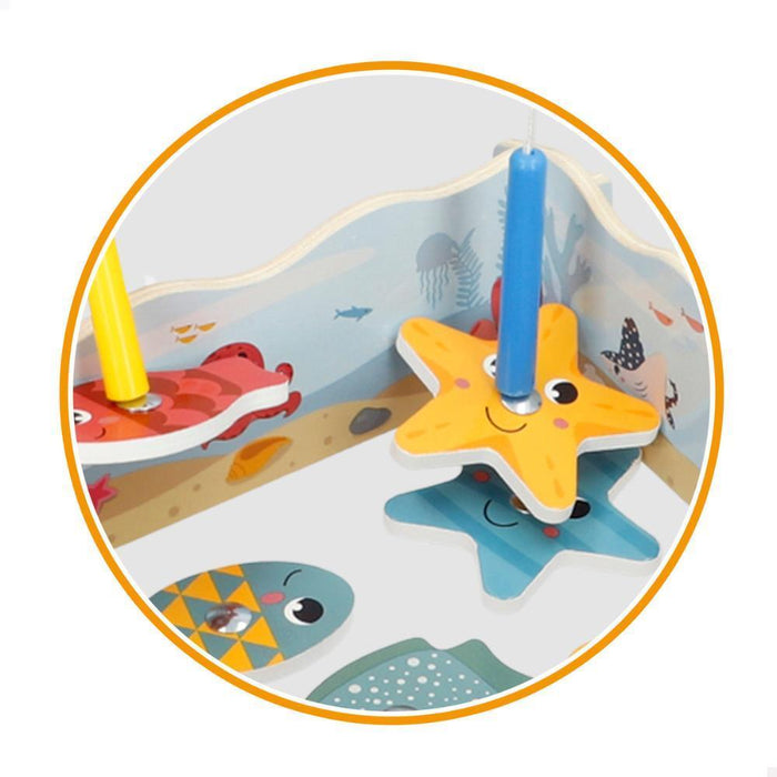 Jogo de Pesca Magnético em Madeira