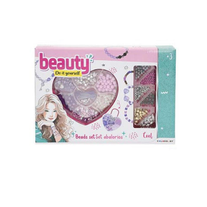 Bead Bracelet Making Set Heart/Diamond Box