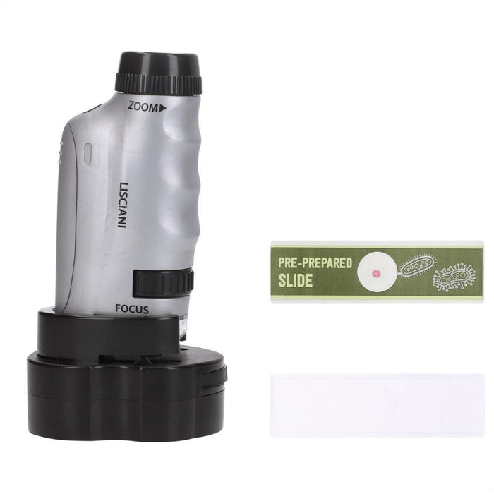 Mini Microscópio Elétrico 2 em 1