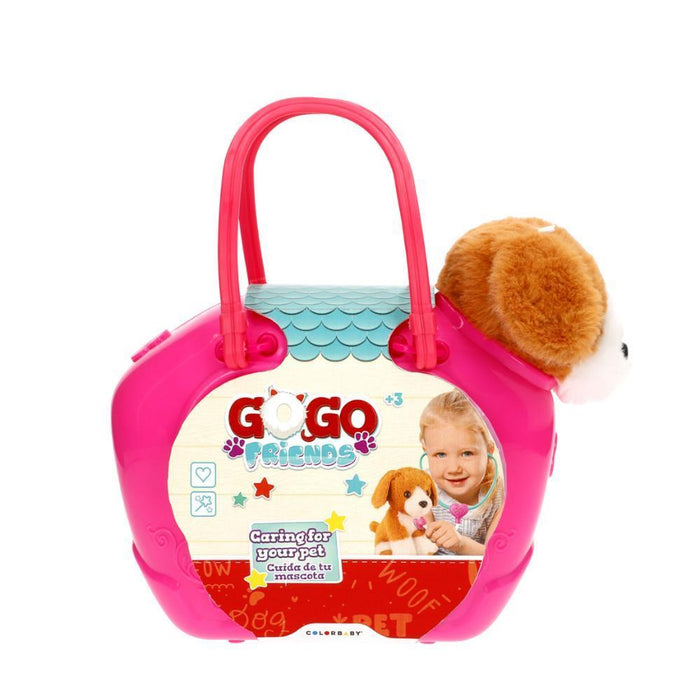 Peluche GoGo Friends Cão com Mala e Acessórios de Veterinário
