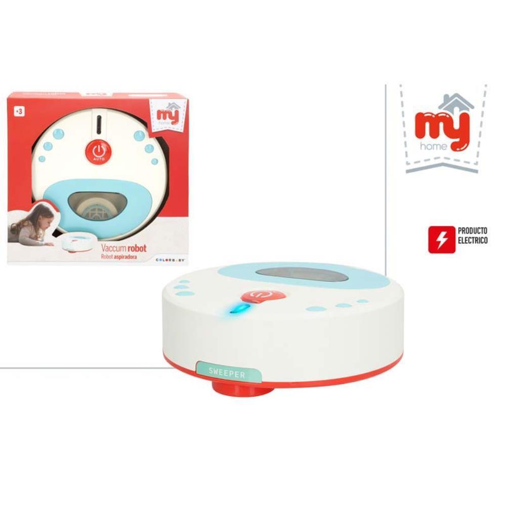 Aspirateur Jouet Robot Pour Enfants - Simulation De Nettoyage Avec Lumière Et Son - Fonctionne Avec Piles