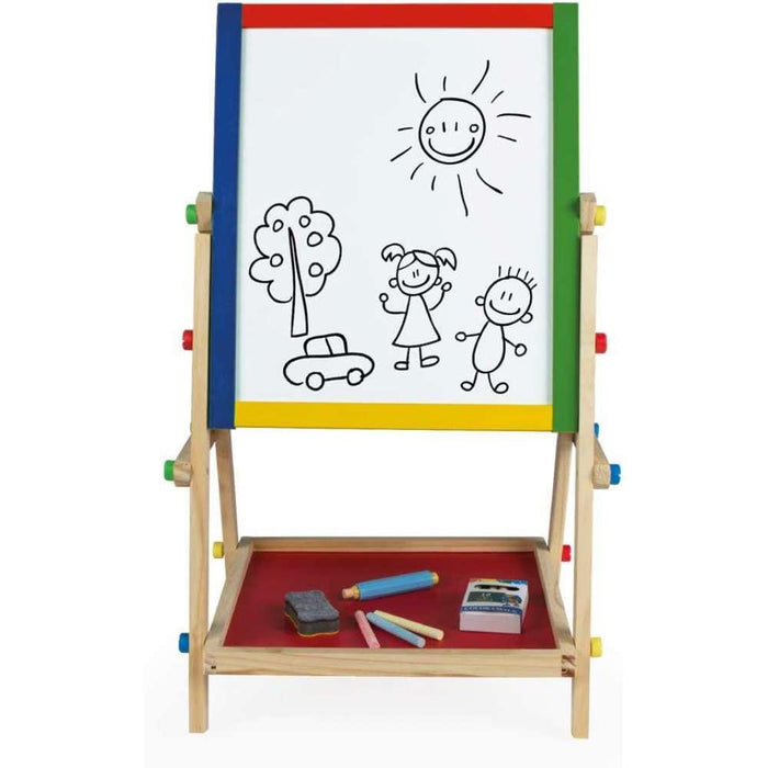 Marco de caballete de madera de doble cara