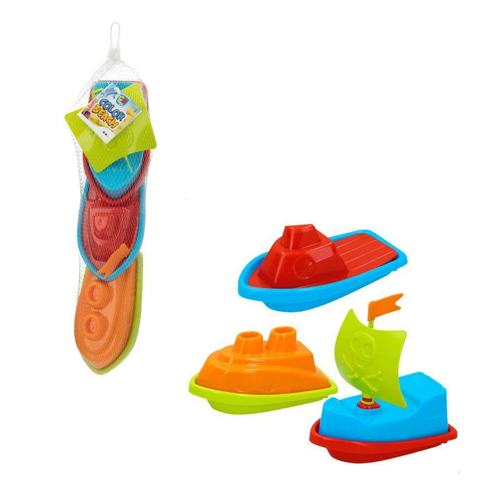 Set 3 Barcos Color Beach 18cm