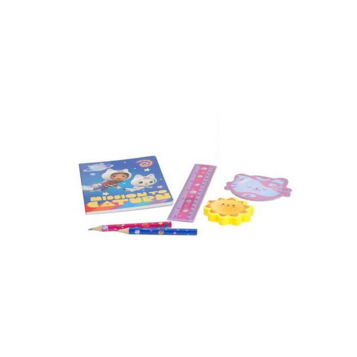 Conjunto de Papelaria Gabby´s Dollhouse Mission to Caturn 6 Peças