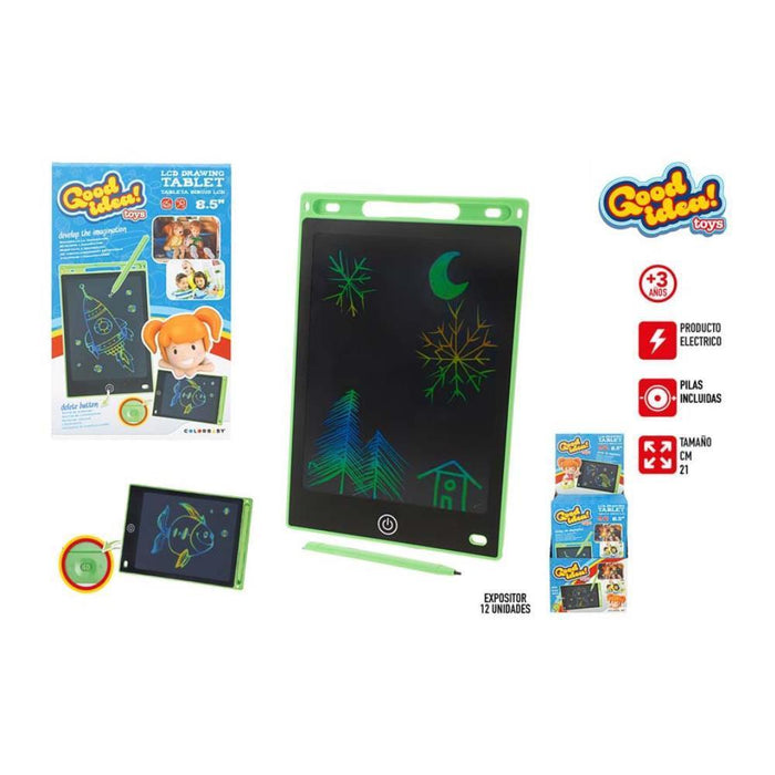 Tablet Mágico Good Idea Desenhos a Cores LCD  8,5" 21cm