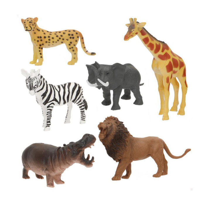 Conjunto de 6 Animais da Selva Animal World