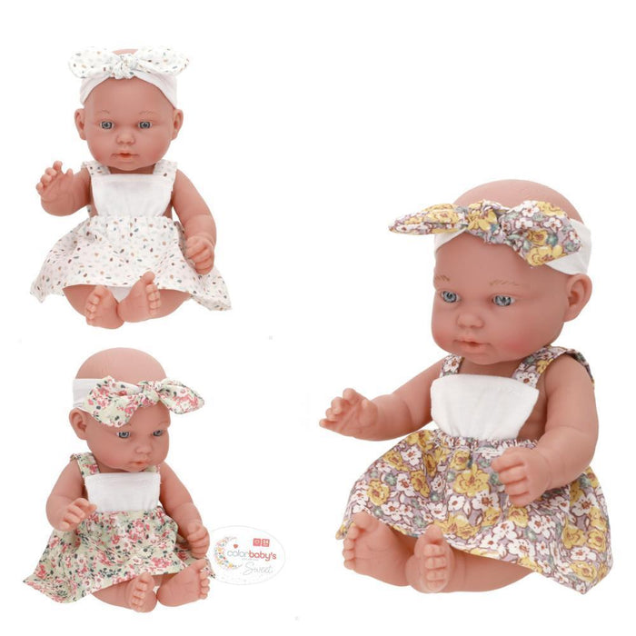 Boneca Colorbaby Sweet Bebé com Vestido 26cm