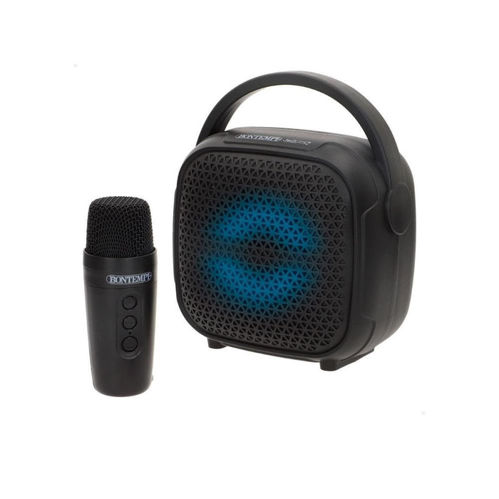 Mini Coluna de Karaoke Bontempi Wireless com Microfone e Luz 25W