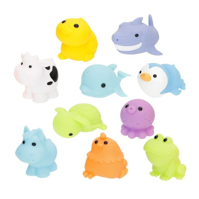 Conjunto de banho Winfun Set com 10 animais da Quinta e Oceano