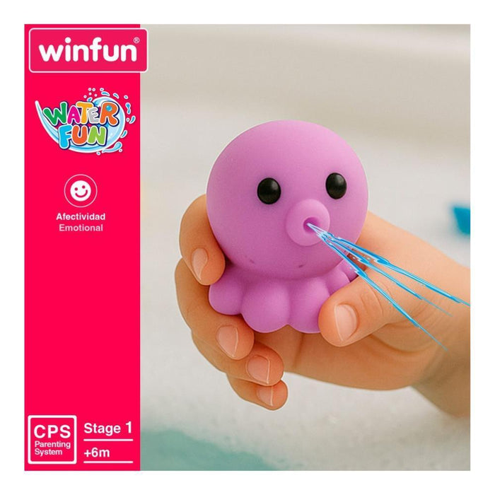 Conjunto de banho Winfun Set com 10 animais da Quinta e Oceano