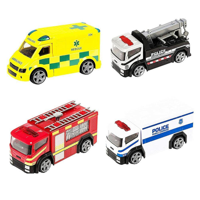 Veículo de Emergência em Metal Teamsterz 12 cm