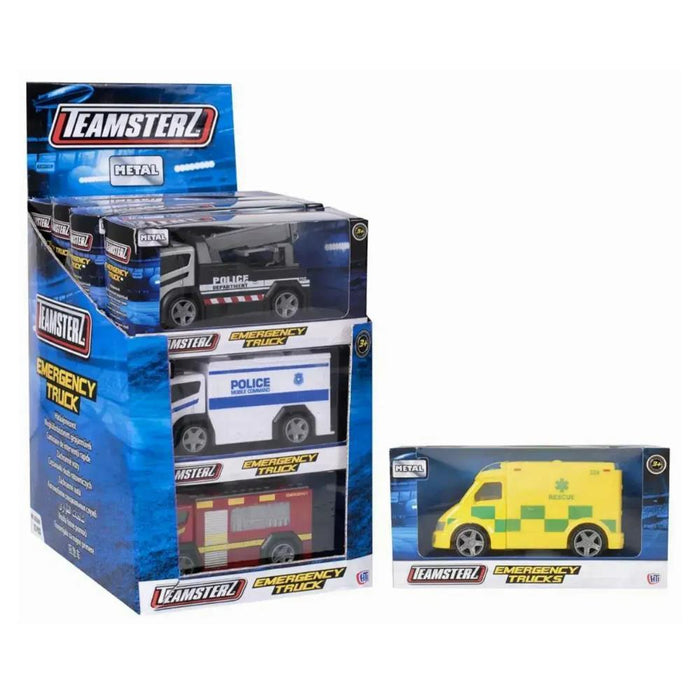Veículo de Emergência em Metal Teamsterz 12 cm