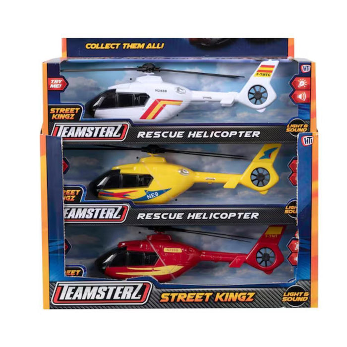 Helicóptero de Resgate Teamsterz Luz e Som