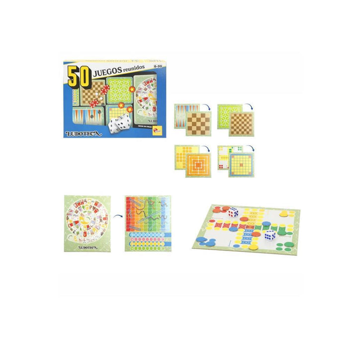 50 Jogos de Mesa Reunidos Lisciani Ludoteca