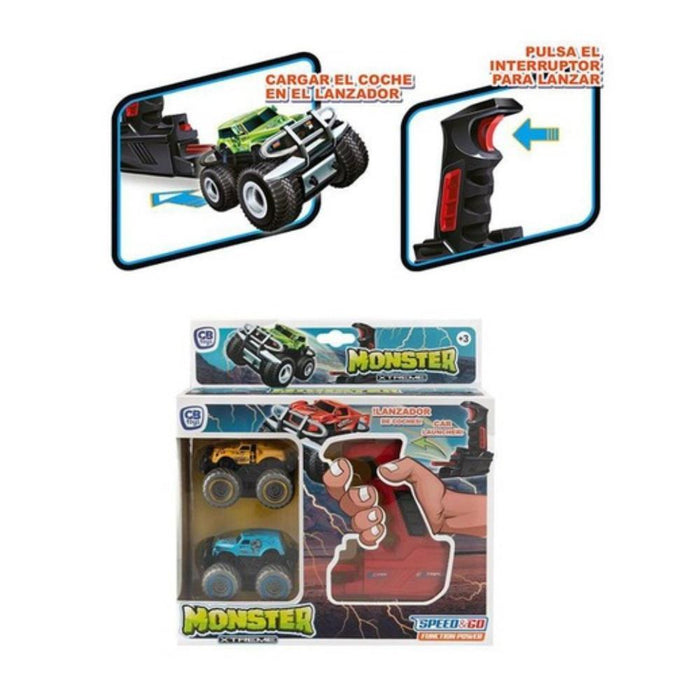 Pack 2 Camiões Speed&Go Monster Xtreme com Lançador