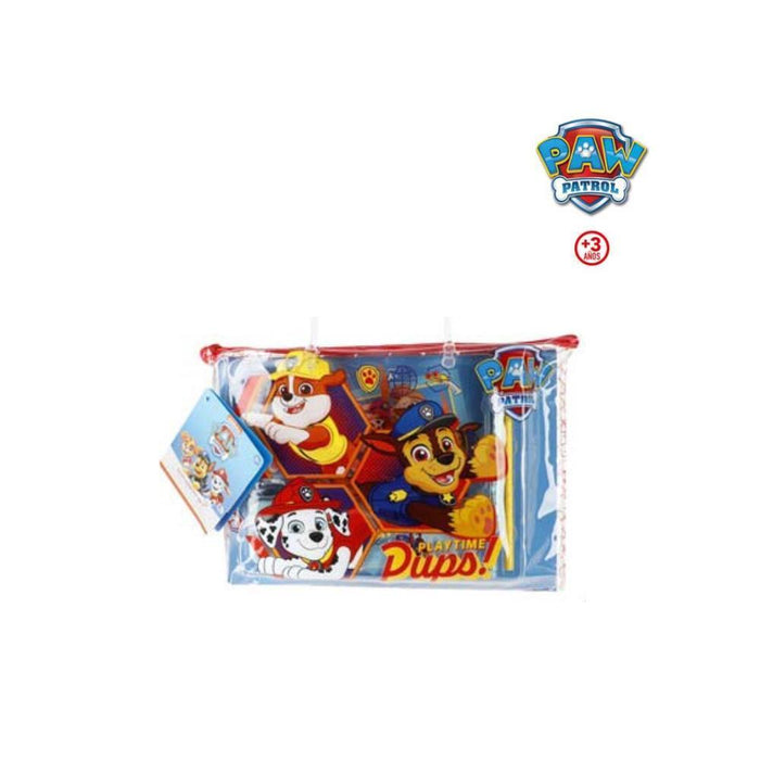 Set de Papelaria Patrulha Pata com Caderno para Colorir