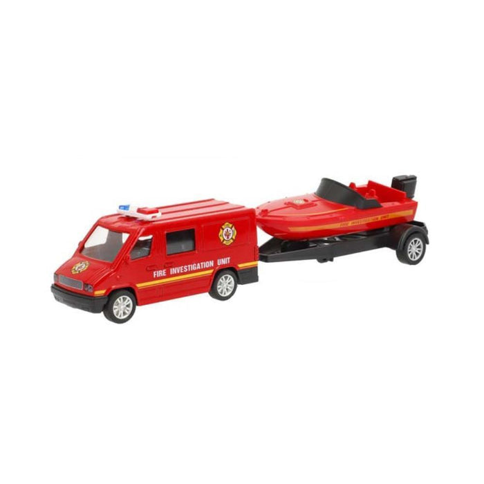 Carro em Metal com Atrelado Speed&Go Emergency
