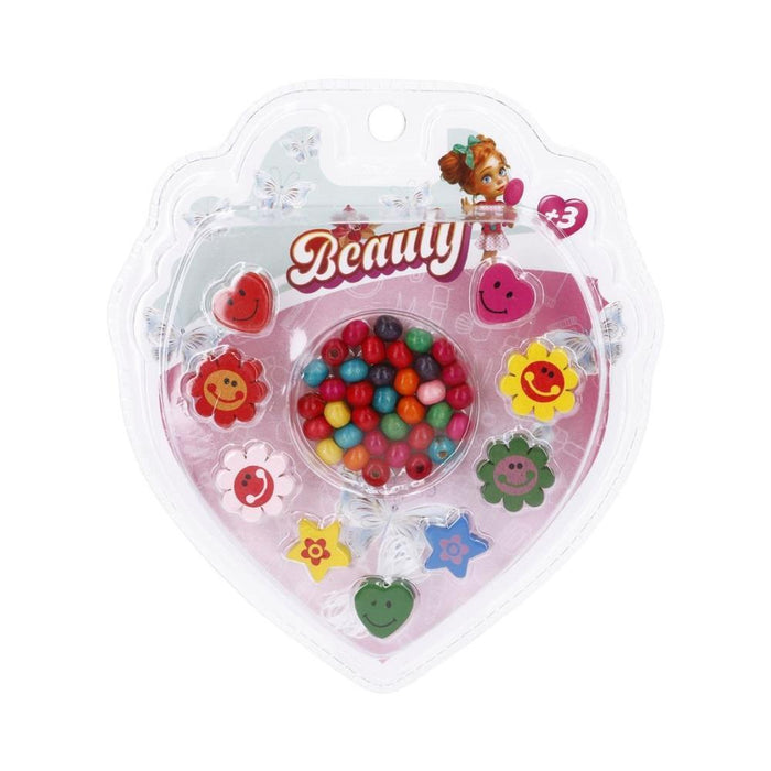 Set Cria Colares MyBeauty com Contas em Madeira