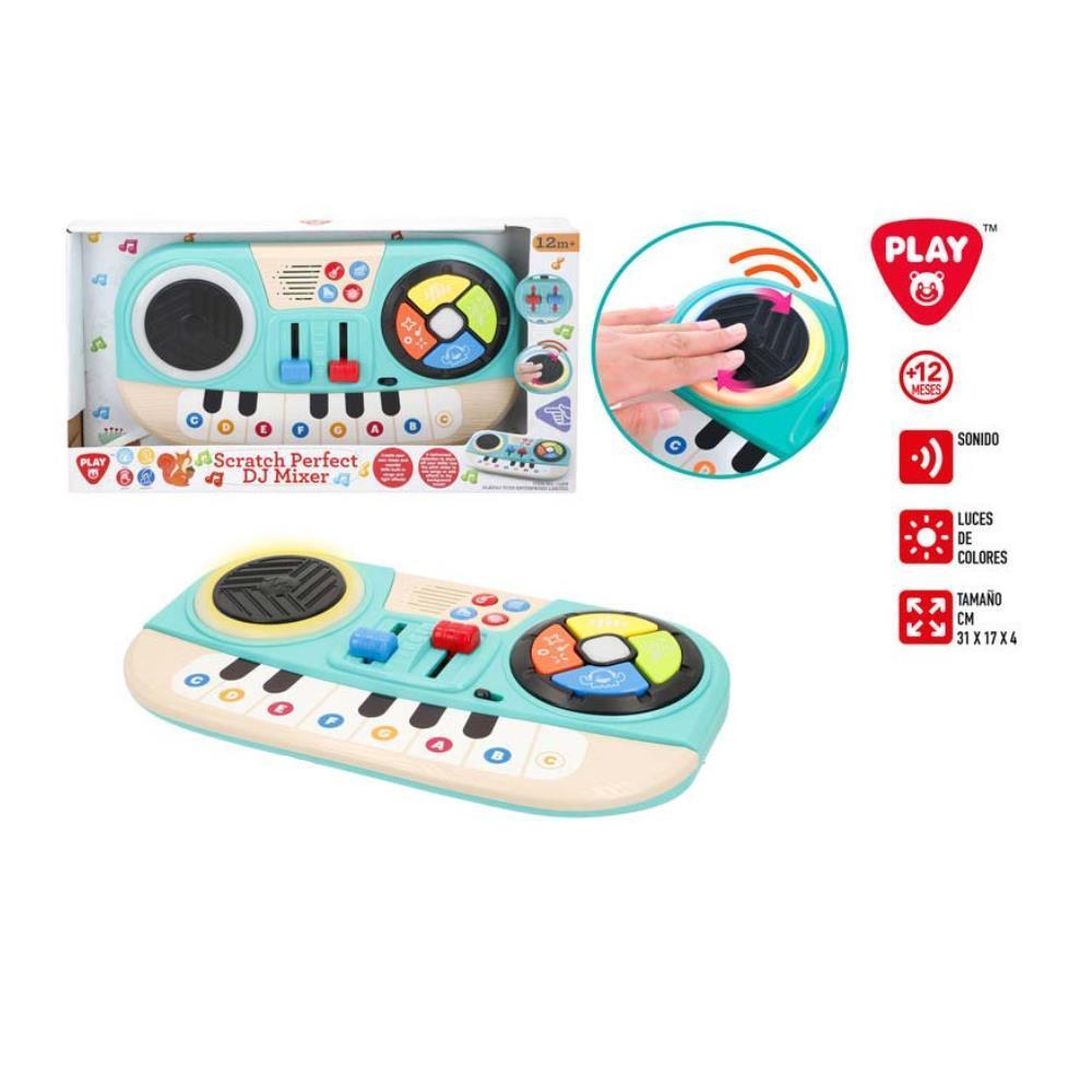 Mezclador de DJ y teclado electrónico Playgo de 31 cm