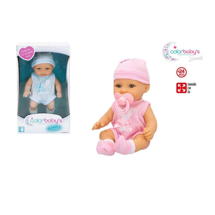 Boneca com Chupeta Colorbaby Sweet 26cm