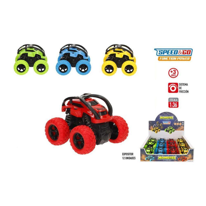 Monster Truck Fricção Speed & Go Flip Over