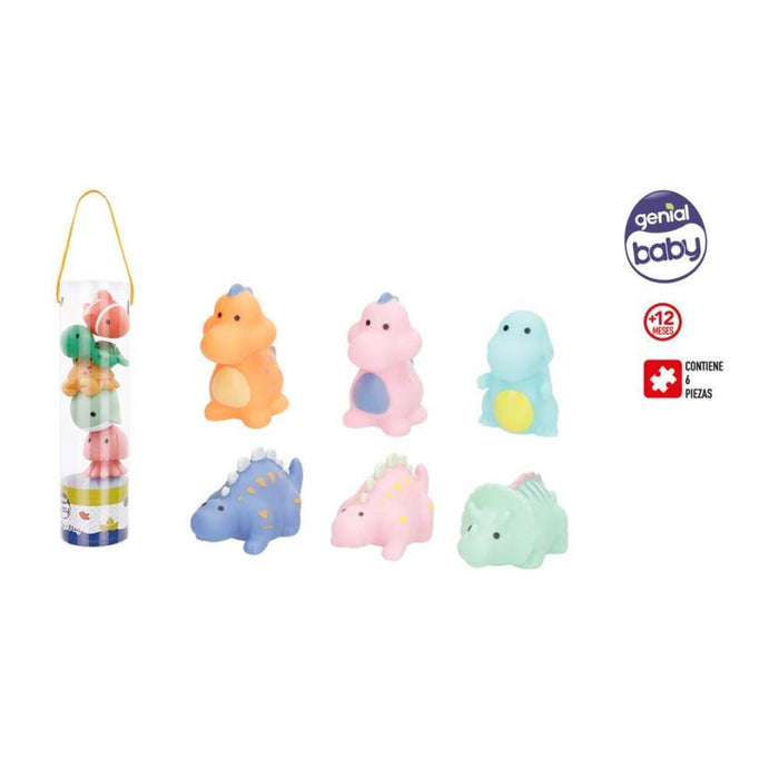 Conjunto de 6 Animais Soft em Vinil