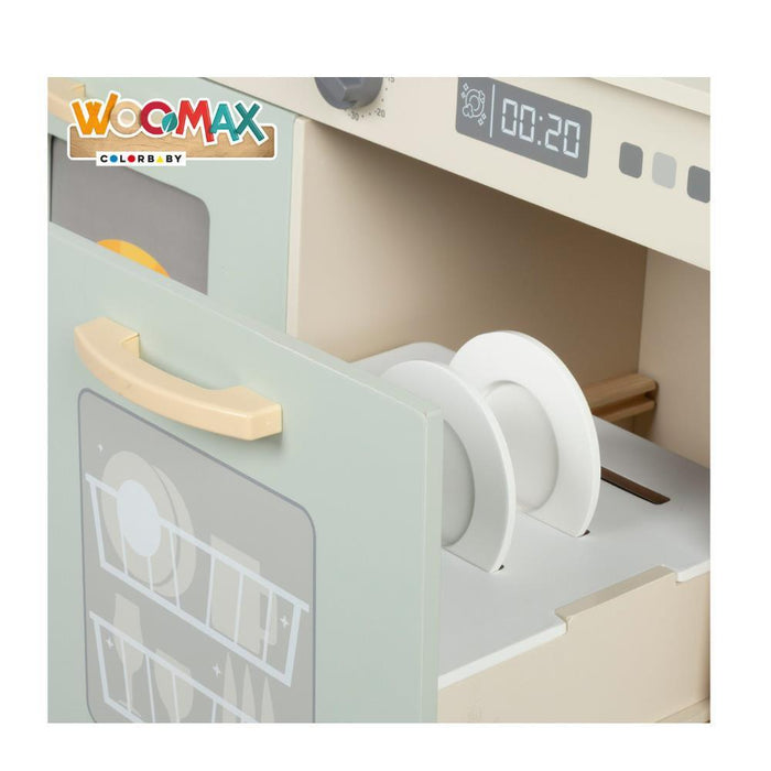 Cozinha em Madeira Woomax com Luz e Som