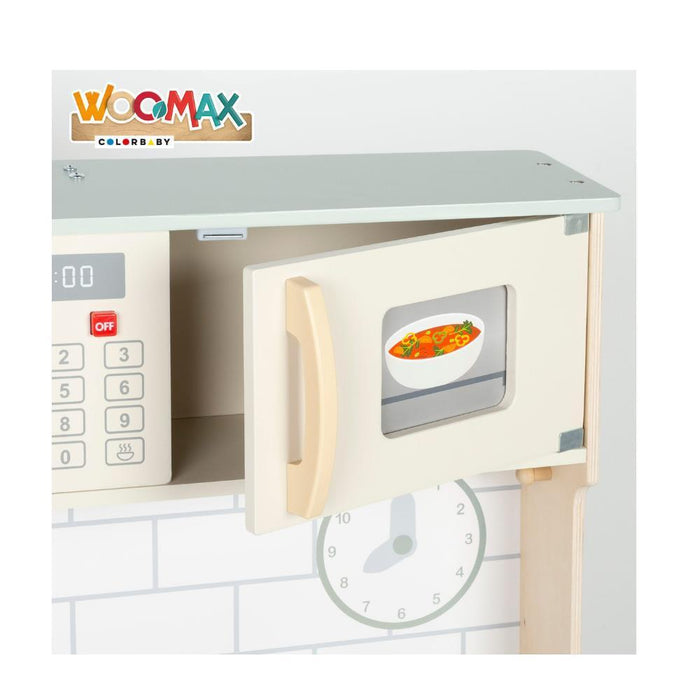 Cozinha em Madeira Woomax com Luz e Som