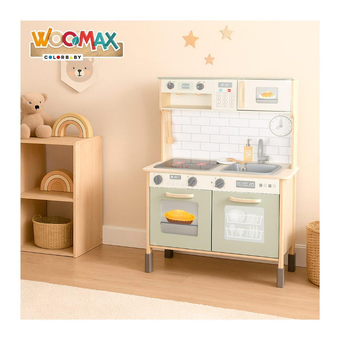 Cozinha em Madeira Woomax com Luz e Som