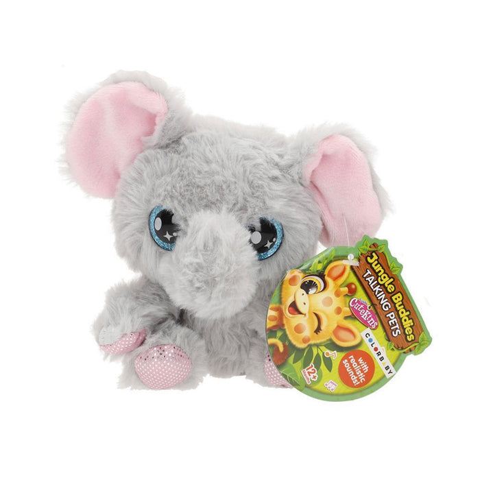 Peluche Cutekins Jungle Buddies com Som 12 cm