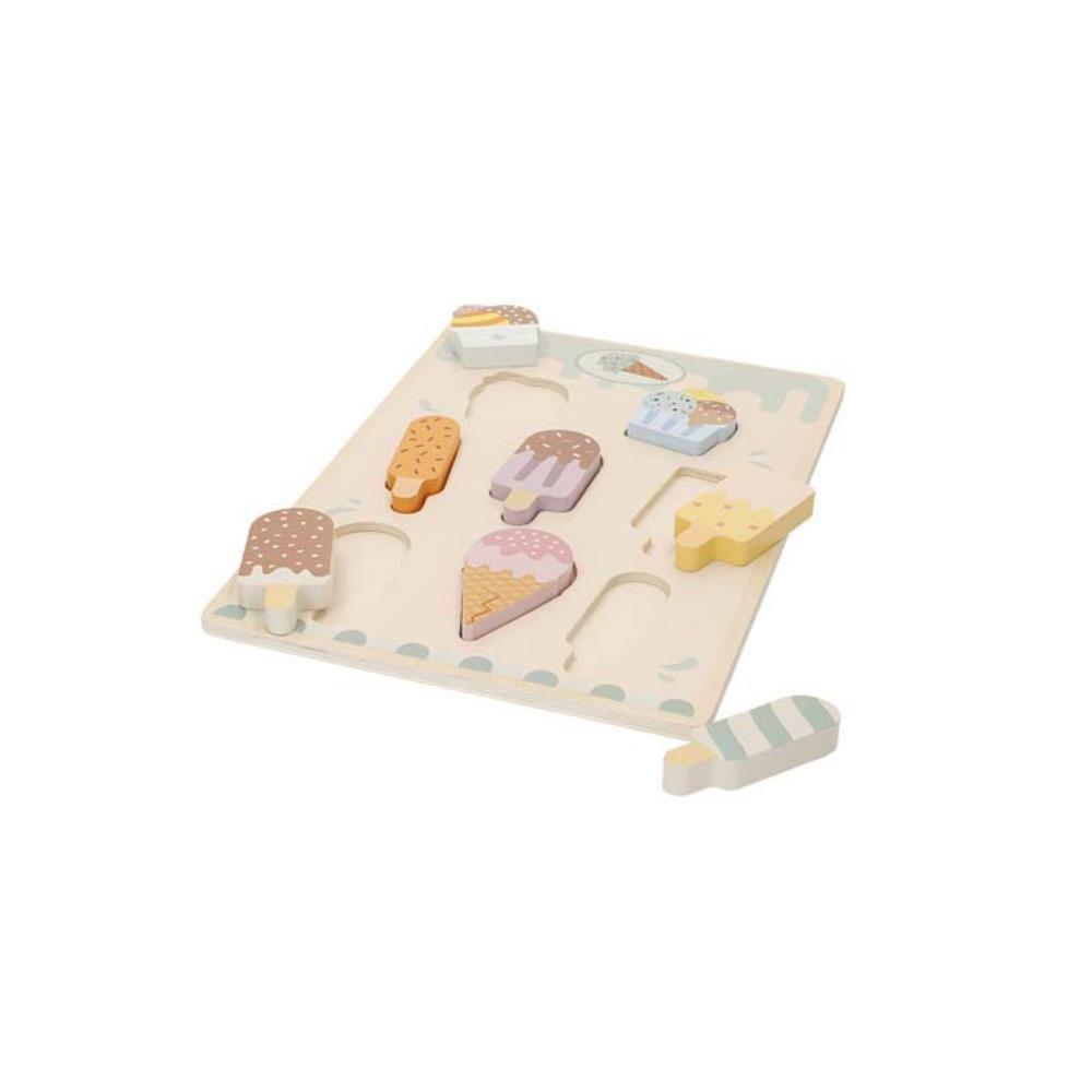 Woomax Wooden Ice Cream Jigsaw Puzzle 9 Pieces
