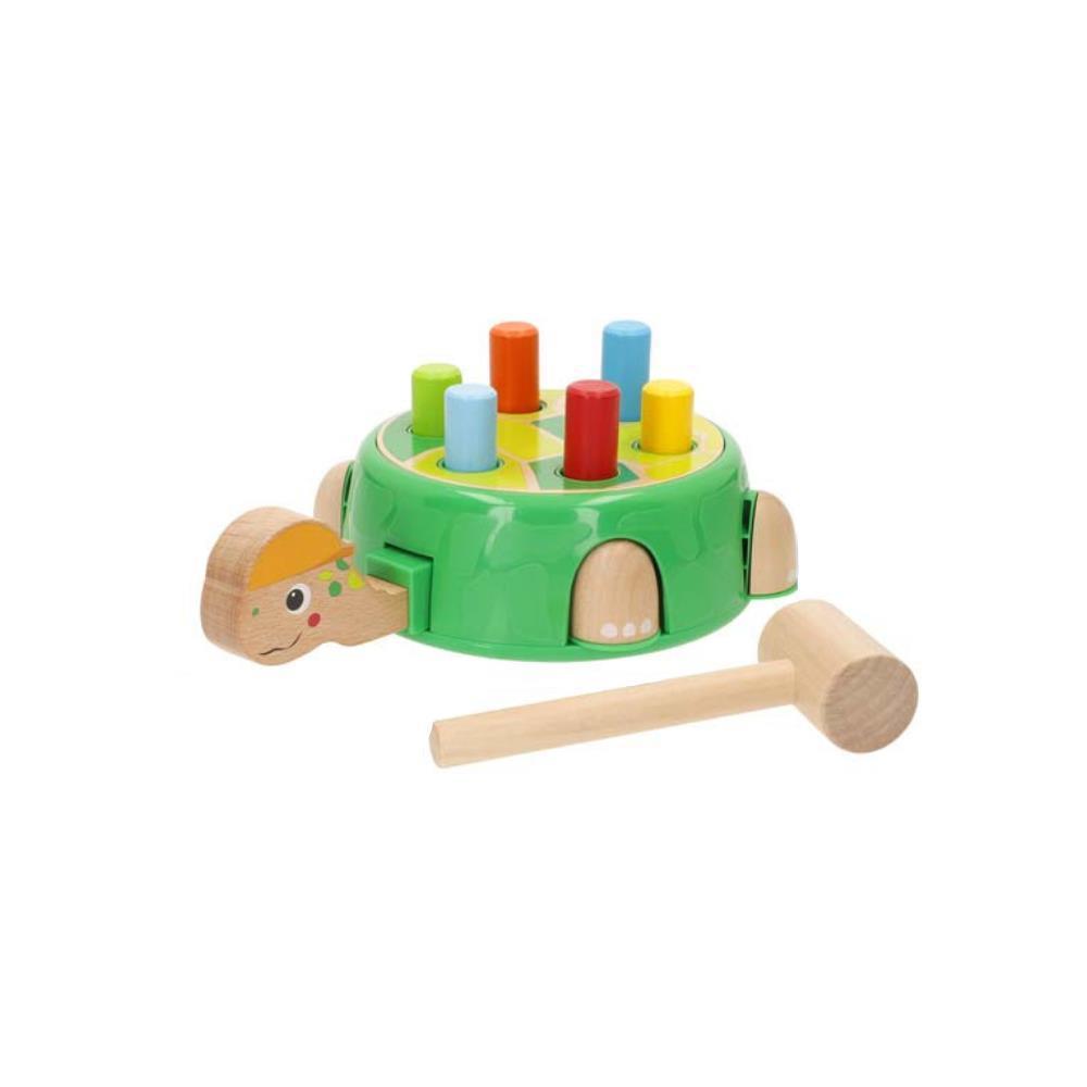 Woomax Wooden Turtle Hammer Game