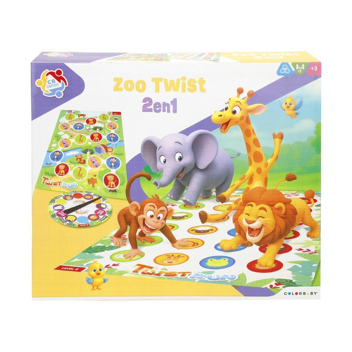 Jogo Twist Fun 2 em 1 Animais do Zoo