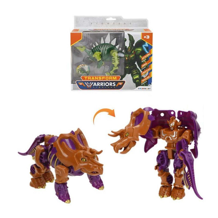 Dinossauro Robot Transform Warriors 20 cm