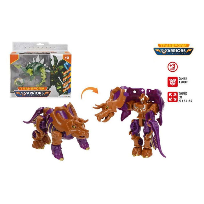 Dinossauro Robot Transform Warriors 20 cm