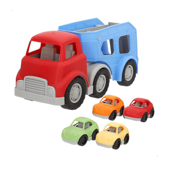 Camião de Transporte de Veículos com 4 Carros PlayGo 34 cm