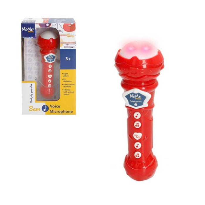 Microfone para Karaoke MéMe Music com Luz e Som