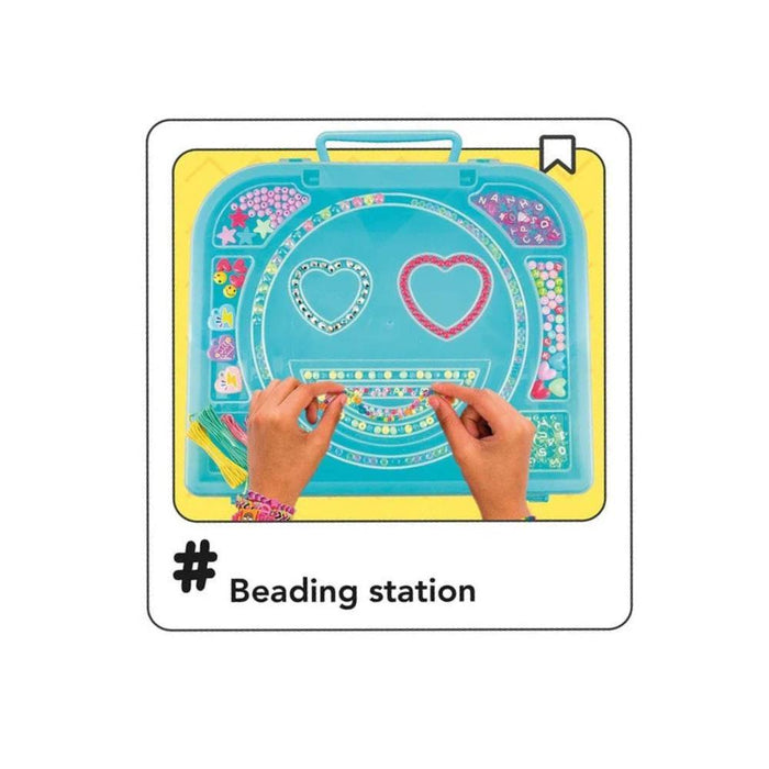 Mala Azul Beauty Super Conjunto para Criar Jóias