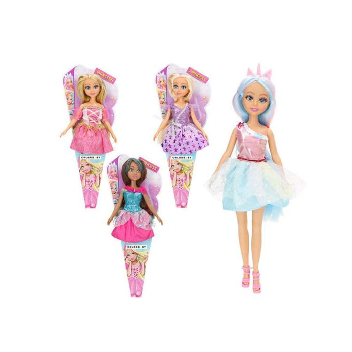 Boneca Princesa 30 cm FunVille Dreameez com Cone
