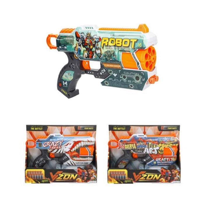 Pistola Skin V-Zon 28 cm com 12 Dardos